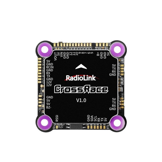 Radiolink CrossRace Flight Controller 12CH Output OSD Integrated, Compatible 4-in-1 ESC Plug-and-play and 2-8 Axis Multirotor